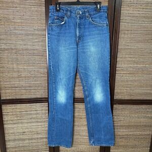 VTG Levis Orange Tab 509 Jeans Mens Actual 30X31 Blue 80s USA Made Leather Patch
